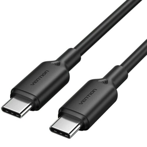 art_ven-cab20trcbf_1 Cable USB 2.0 Tipo-C 3A Vention TRCBF/ USB Tipo-C Macho - USB Tipo-C Macho/ Hasta 60W/ 480Mbps/ 1m/ Negro