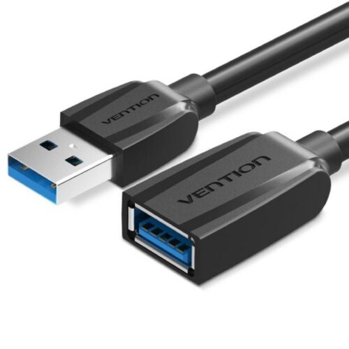 art_ven-cab20vas-a45-b100_1 Cable Alargador USB 3.0 Vention VAS-A45-B100/ USB Macho - USB Hembra/ 5Gbps/ 1m/ Negro