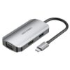 Docking USB-C Vention TOAHB - 4K HDMI, VGA, USB 3.0 y Carga Rápida