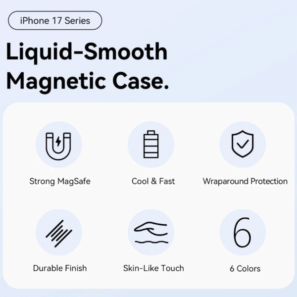 art_ven-funda20kvclcb-10_2 Funda Silicona con Magsafe Vention KVCLCB-10/ Compatible con iPhone 17/ Azul Medianoche