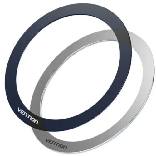 art_ven-sop20kqob0_1 Pack 2 Pegatinas Universales para Anillos de Metal Magnéticos Vention KQOB0/ Compatible con Smartphones