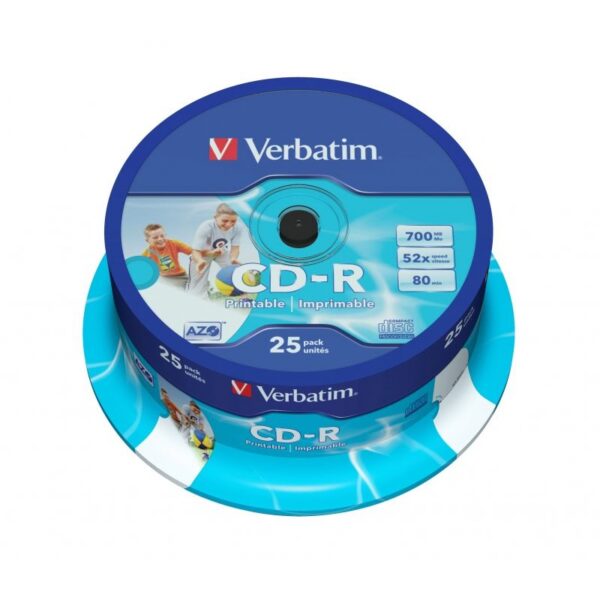 art_verb-cd2043439_2 CD-R Verbatim AZO Imprimible 52X/ Tarrina-25uds
