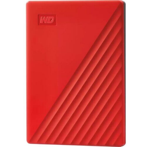 Disco Externo WD My Passport 4TB - USB 3.2 - 2.5'' - Rojo