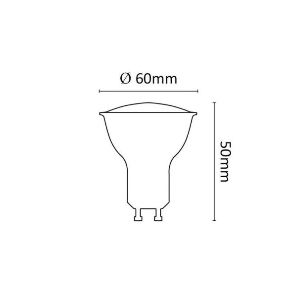 Bombilla LED Asalite GU10 5W 410Lm 3000K IP20 [ASAL-0028]