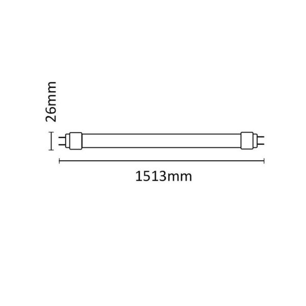 Tubo LED Asalite Vidrio G13 22W 2200Lm 3000K IP20 [ASAL-0078