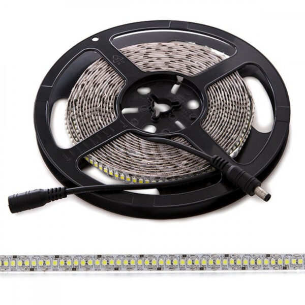 Tira de 240 LEDs 72W 4.000Lm CRI85 6000ºK SMD3528 12VDC IP25 x5M 40.000H [CA-240-3528-12V-IP25-CW