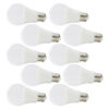 Pack 10 Lámparas LEDs Esférica Aluminio/PC E27 9W 810Lm 40.000H