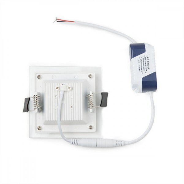 Foco Downlight LED 6W 600Lm 6000ºK Cuadrado   Cristal 40.000H [GR-MB02-6W-CW]