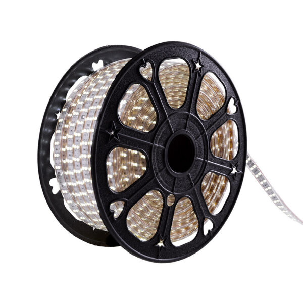 Tira de 120 LEDs/M 500W 1.000Lm 6000ºK SMD5050 220VAC IP65 x50M 40.000H  [HO-220-120-50M-CW]