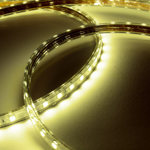 Tira de 60 LEDs/M 500W 42.000Lm 6000ºK SMD5050 220VAC IP65 x50M 40.000H  [HO-220-60-50M-CW]