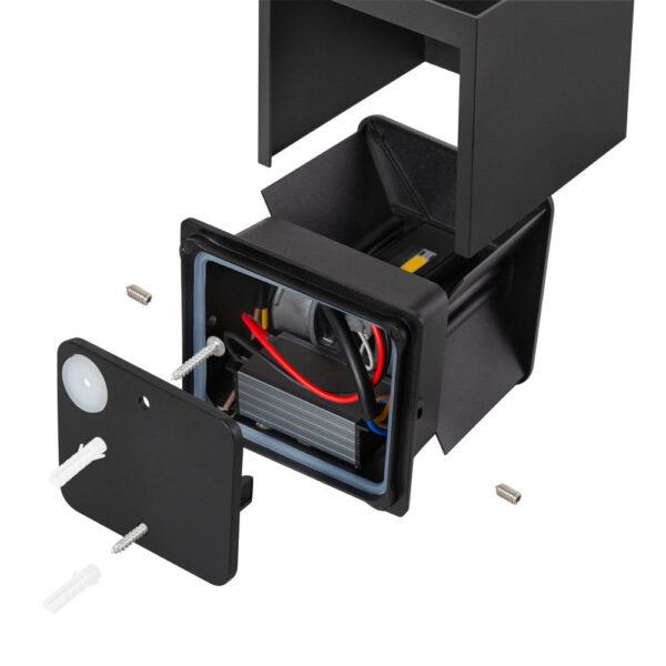 Aplique LED Exterior 2x5W 100Lm/W IP65 Negro 4000K [HO-APL06-IP65-B-W]