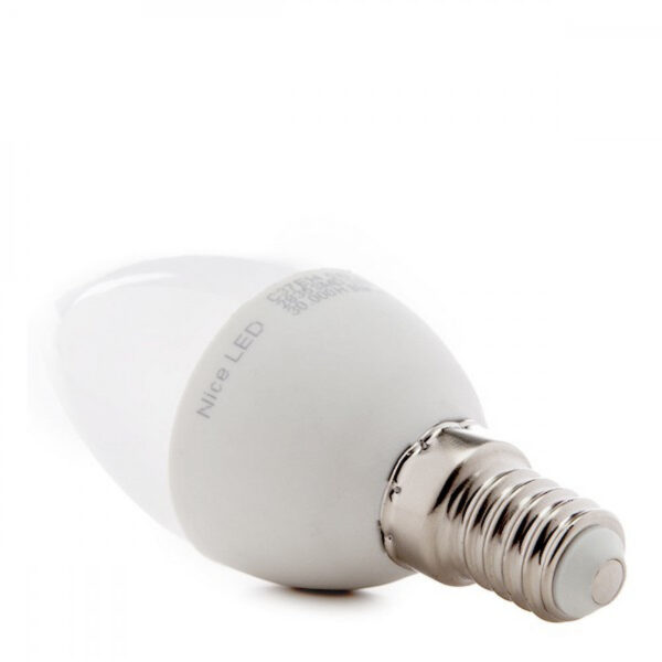 Bombilla LED E14 5W 500Lm 6000ºK 40.000H [HO-C37-E14-5W-RC-CW]