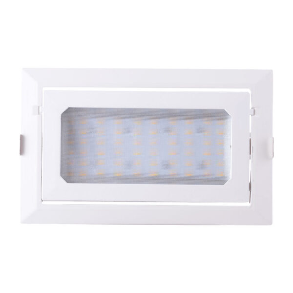 Foco Downlight LED 30W 5000Lm 4000ºK Rectangular Orientable 40.000H [HO-COB-R-OR-30W-W]