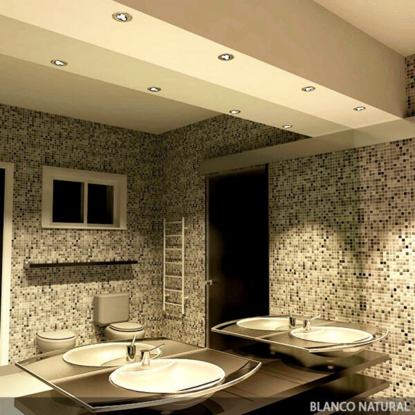 Foco Downlight LED 3W 300Lm 6000ºK Circular 40.000H [HO-LEDDOWN-3W-CW]