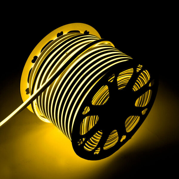 Tira LED Manguera "Neon Flex" 6W 6000ºK 220VAC 8x16mm Simple 120xSMD2835 6W/M x1M 40.000H  [HO-NSPVC8x16SOY220CW]