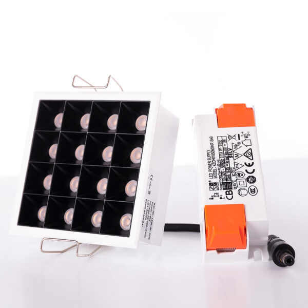 Foco Downlight LED 15W 1.147,5Lm 4200ºK Rectangular PRO SMD3030 40.000H [JW-18W-M-W]