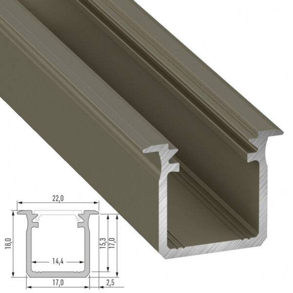 Perfíl Aluminio Tipo G 2,02M