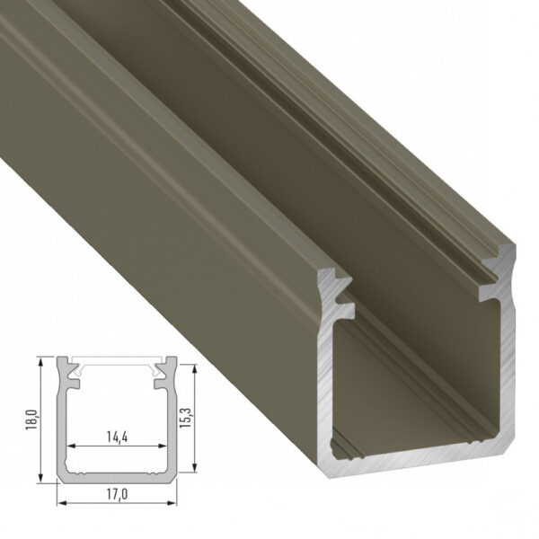 Perfíl Aluminio Tipo Y 2,02M