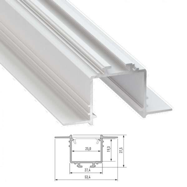 Perfíl Aluminio  SUBLI 2,02M