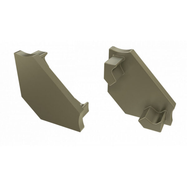 Tapón Final Perfíl Tipo C - Plástico Blanco