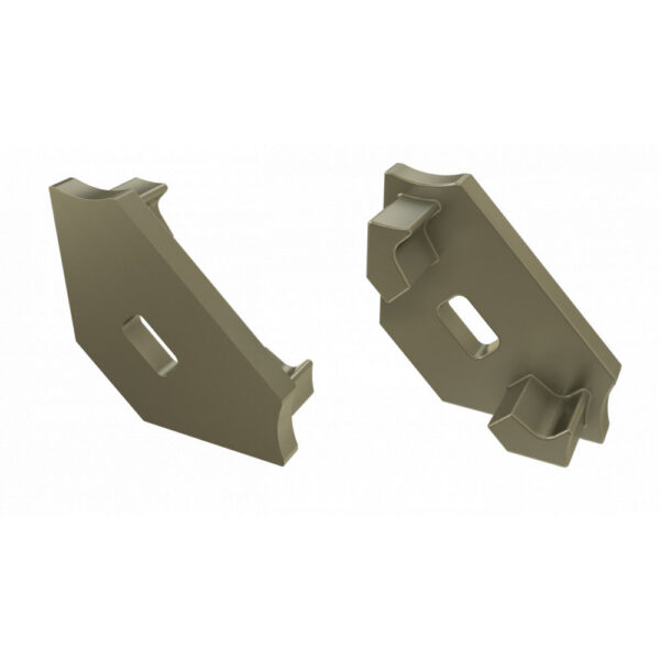 Tapón Final Perfíl Tipo C - Plástico Blanco