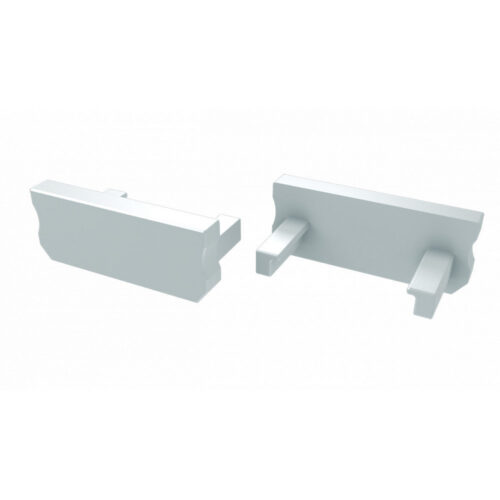 Tapón Final Perfíl Tipo D - Plástico Blanco