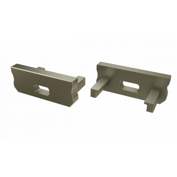 Tapón Final Perfíl Tipo D - Plástico Blanco