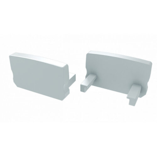 Tapón Final Perfíl Tipo D Alto - Plástico Blanco