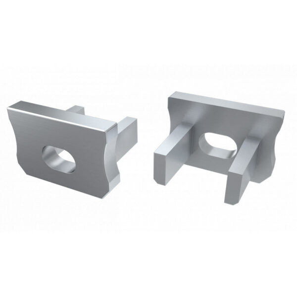 ll_12_0081_00_7-4-18 Tapón Final Perfíl Tipo X - Plástico Blanco-Con Agujero