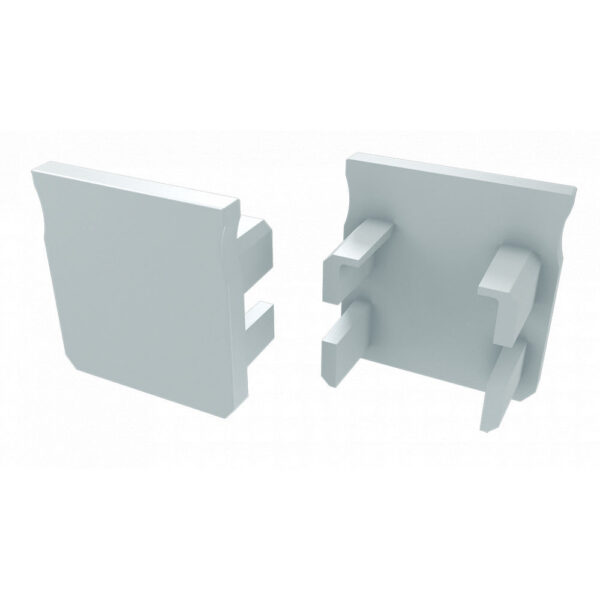 ll_12_0091_00_0-4-15 Tapón Final Perfíl Tipo Y - Plástico Blanco-Con Agujero