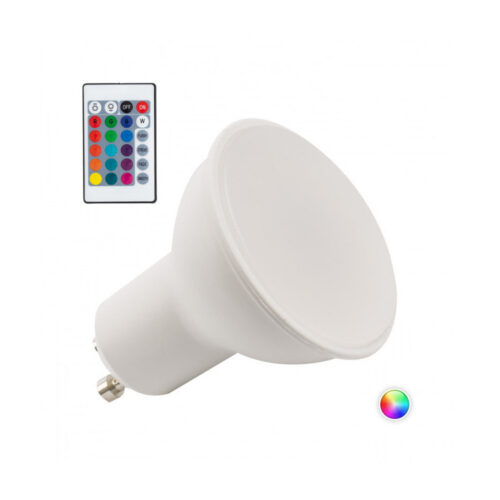Bombilla LED GU10 5W RGB Mando a Distancia 40.000H [PL187221-GU10]