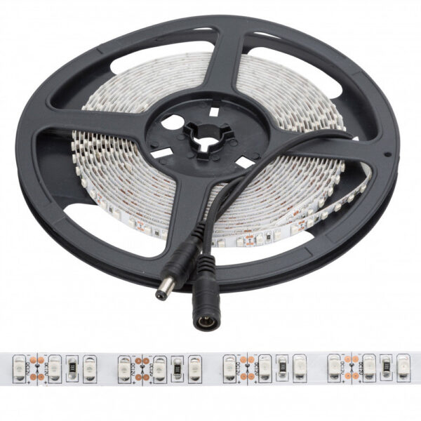 Tira de 600 LEDs 48W 2.400Lm CRI85 6000ºK SMD3528 12VDC x5M 40.000H [PL219005W]-Blanco