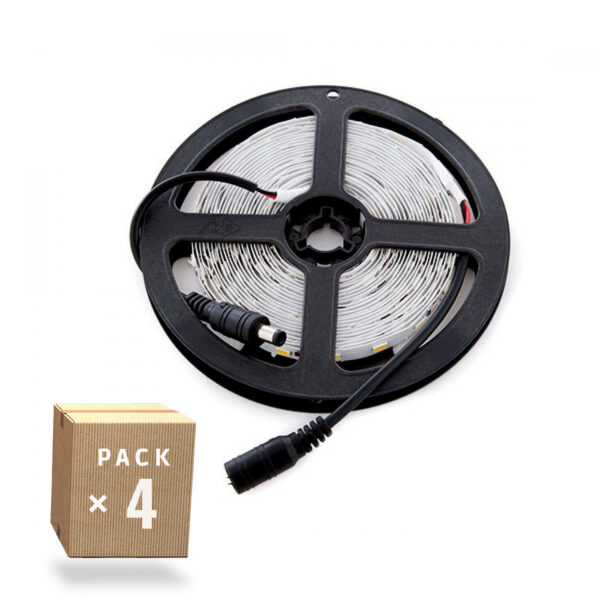 Pack 4 Tiras LED 72W 3780Lm 6000ºK 300 X SMD5050 12VDC x5M 40.000H [PL219009W-PK4-AP]