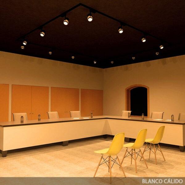 Foco de Carril LED  20W 1800Lm CRI85 4200ºK Leilani Monofásico 40.000H [PL-218041-W-W]