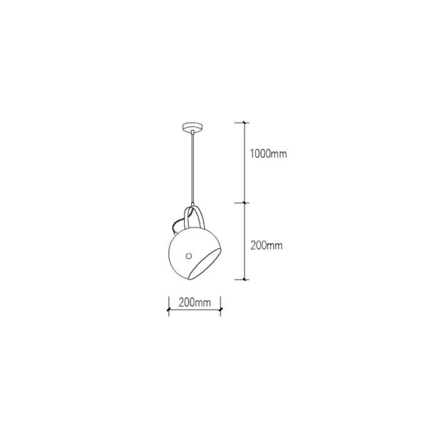Lámpara Colgante "Kiara"  [SKD-P2001-S-W]