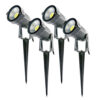 Pack 4 Focos LED Pincho Jardín 5W 450Lm 6000ºK 40.000H [SL-SL-C10-5W-CW-PK4-AP]
