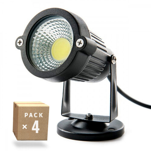 Pack 4 Focos LED Jardín 5W 450Lm 6000ºK 40.000H [SL-SL-C12-5W-CW-PK4-AP]