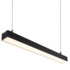 Luminaria Lineal LED Philips 2835 60Cm 20W 2700ºK IP40 Acabado Negro Superficie/ Suspendida