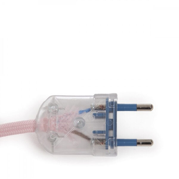 Pendel E27 Cable 5000Mm Rojo 3 X 0,75 Portalámparas Interruptor Rotativo Latón - Enchufe [AM-AT530]