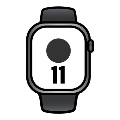 art_apl-watch20mf8n4qlbardera_1 Apple Watch Series 11/ GPS/ Cellular/ 42mm/ Titanio Natural/ Correa Deportiva Negra (M/L)
