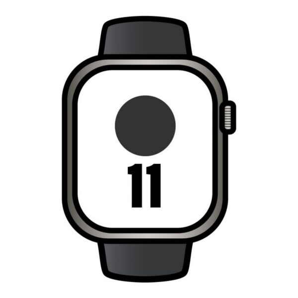 art_apl-watch20mfd14qlbardera_1 Apple Watch Series 11/ GPS/ Cellular/ 46mm/ Titanio Negro Pizarra/ Correa Deportiva Negra S/M