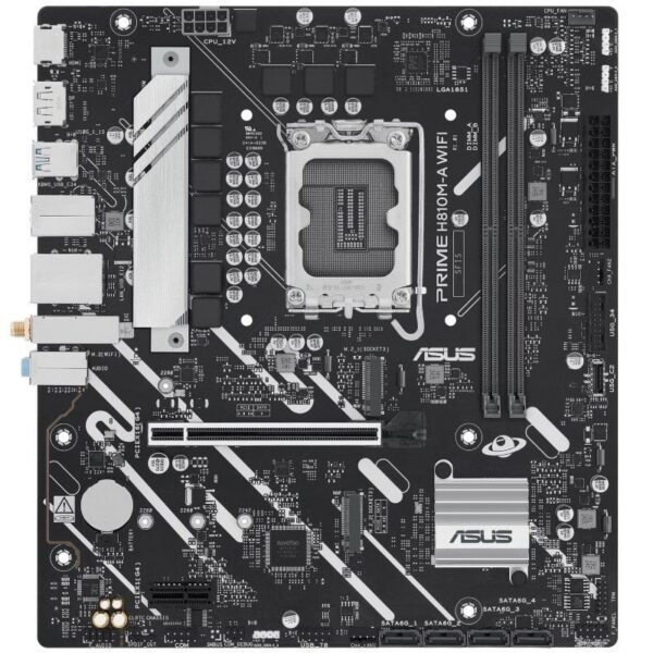 Placa Base Asus PRIME H810M-A WIFI Socket 1851/ DDR5/ PCIe 4.0/ Micro ATX