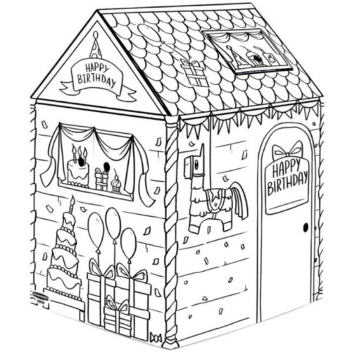 Casa Cumpleaños para pintar Bankers Box 100142505