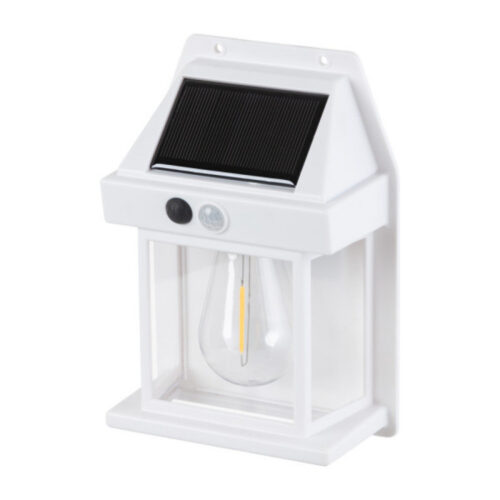 Aplique Solar IP44 3W 3000K 100Lm con Sensor PIR - Blanco [ASAL-0289]