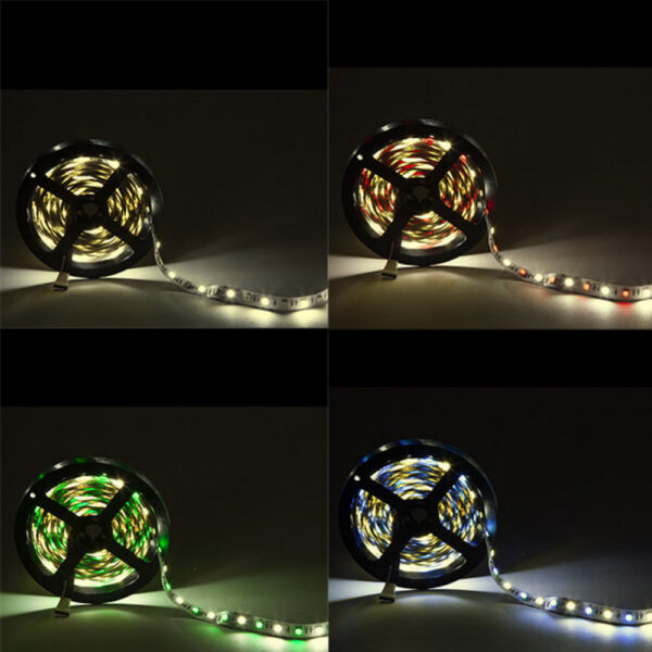 Tira de 300 LEDs 60W 3.402Lm 3000ºK SMD5050 24VDC IP20 RGB+Blanco Cálido x5M 40.000H [CA-5050-60-24-IP20-RGB-WW]-Blanco Cálido