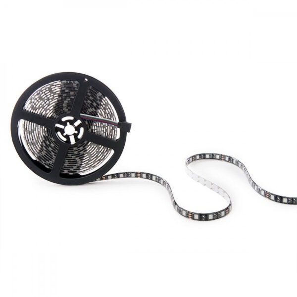 Tira de 300 LEDs 72W 4.200Lm SMD5050 12VDC IP65 Pcb Negro x5M 40.000H [CA-5050-300-IP65-B-RGB]-RGB