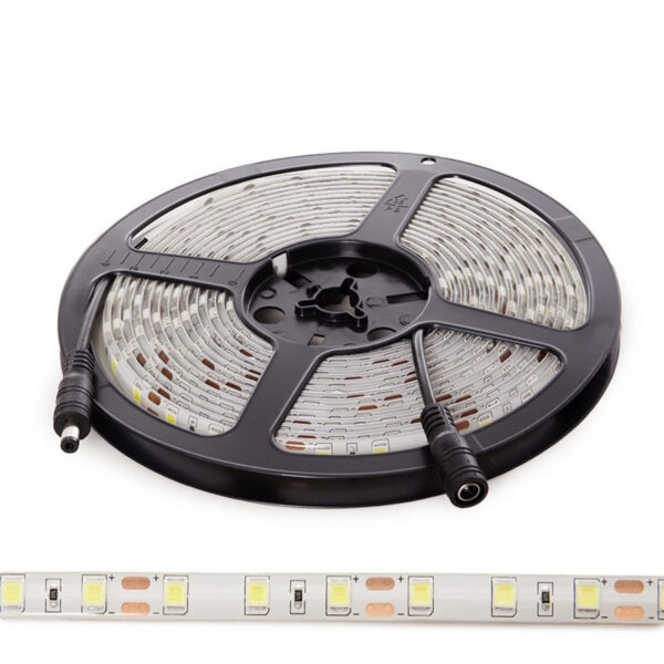 Tira de 60 LEDs/M 100W 6.900Lm CRI85 6000ºK SMD5054 12VDC IP65 x5M 40.000H [CA-60-5054-12-IP65-CW]-Blanco Frío