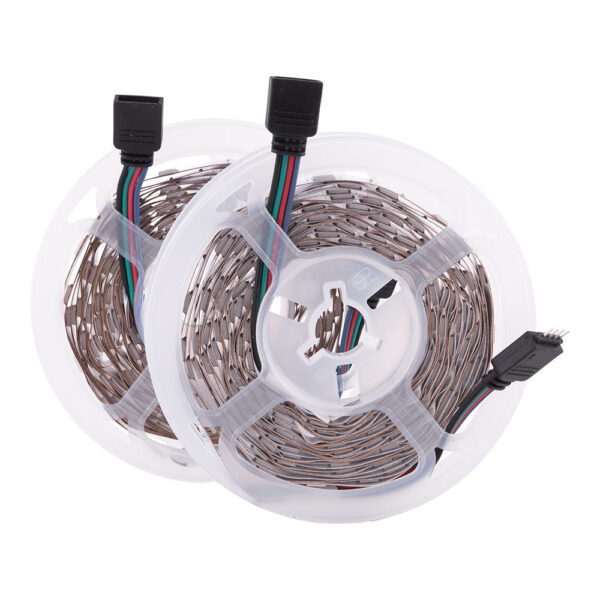 Kit Tira 72W 3.000Lm 300 LEDs 10 metros RGB Blister Transformador, Controlador, Control Bluetooth IP20 40.000H [CA-KITRGB-10M]