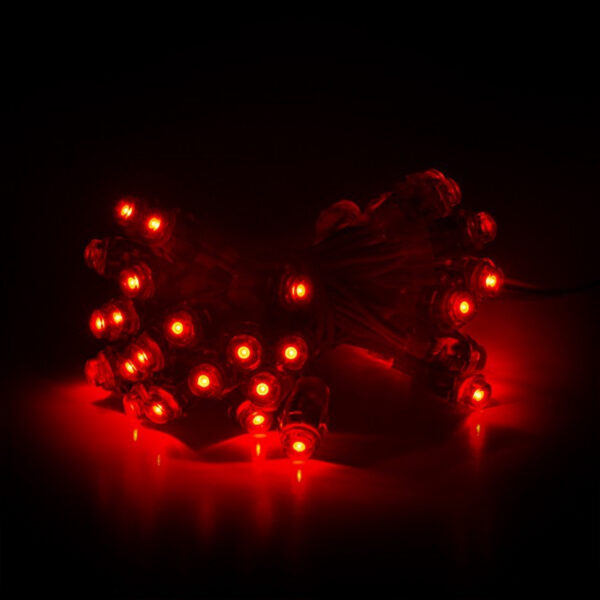 Pixel LED 0.1W 2Lm 12Mm 5V Epistar (Cadena 50 Unidades) Rojo 50.000H [DE-PIX-12-R]
