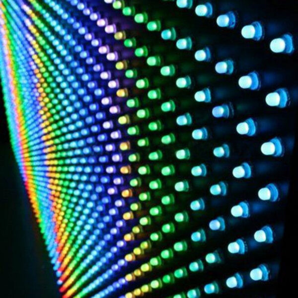 Pixel LED 0.3W 6Lm 12Mm 5V Epistar RGB (Cadena 50 Unidades) 50.000H [DE-PIX-12-RGB]